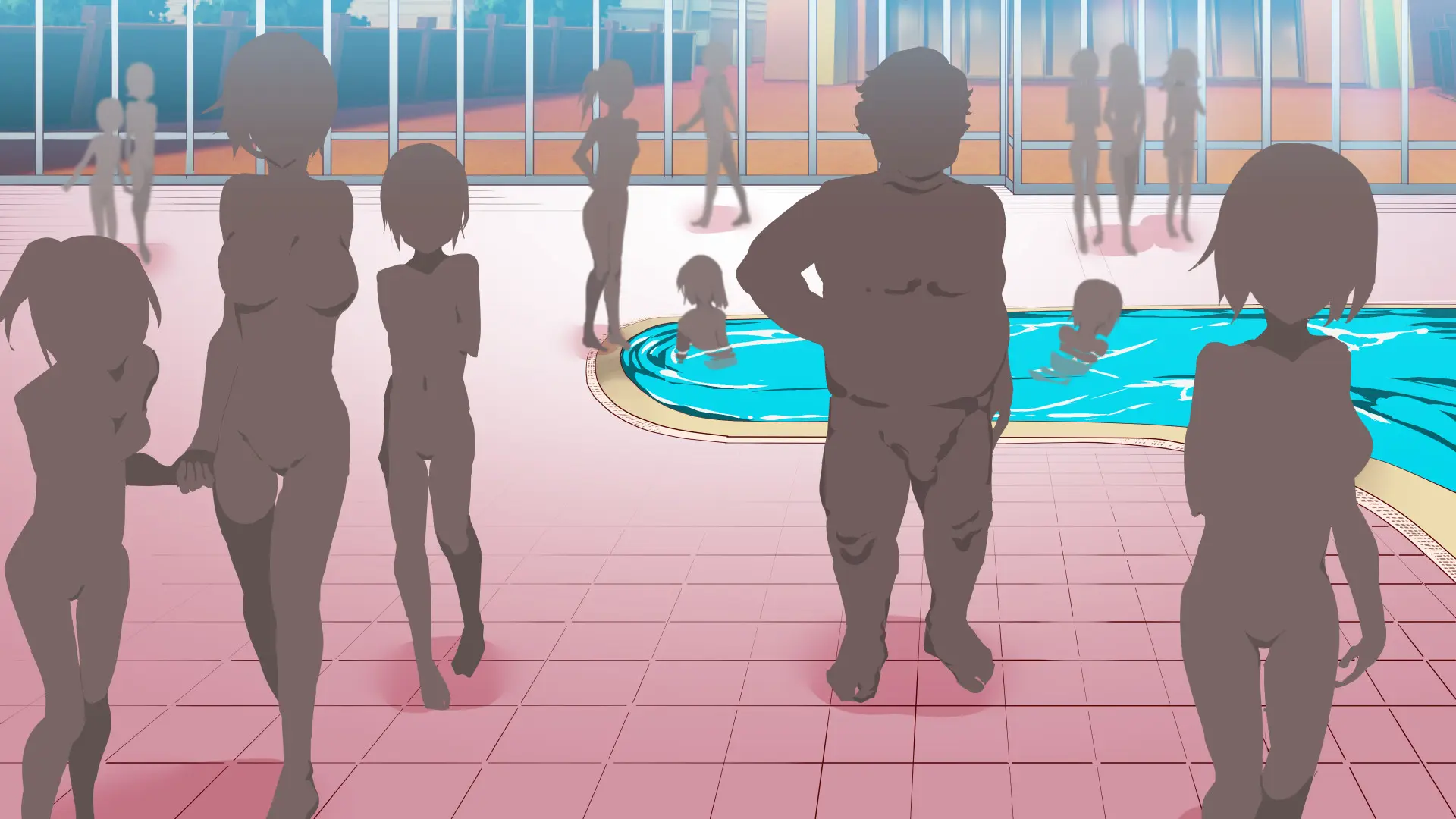 Mukanshin Pool ~Au Onna Zenin, Sekuhara Shihoudai No Aruku Nama Onaho | 무관심 수영장 ~만나는 여자 전원 성희롱 무제한의 걸어다니는 생오나홀 ~